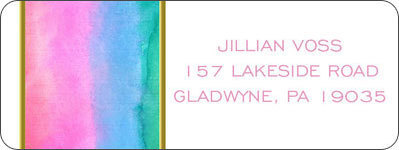 Pastel Watercolor Return Address Labels